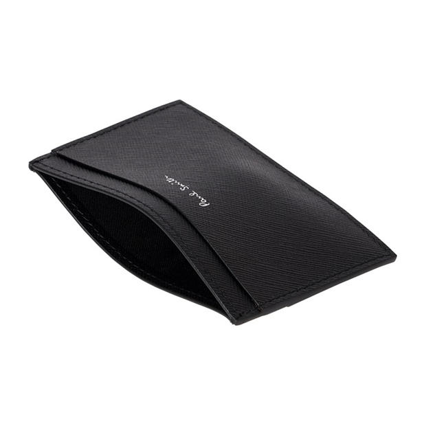 Črna - Paul Smith - Men's Leather Printed Card Holder