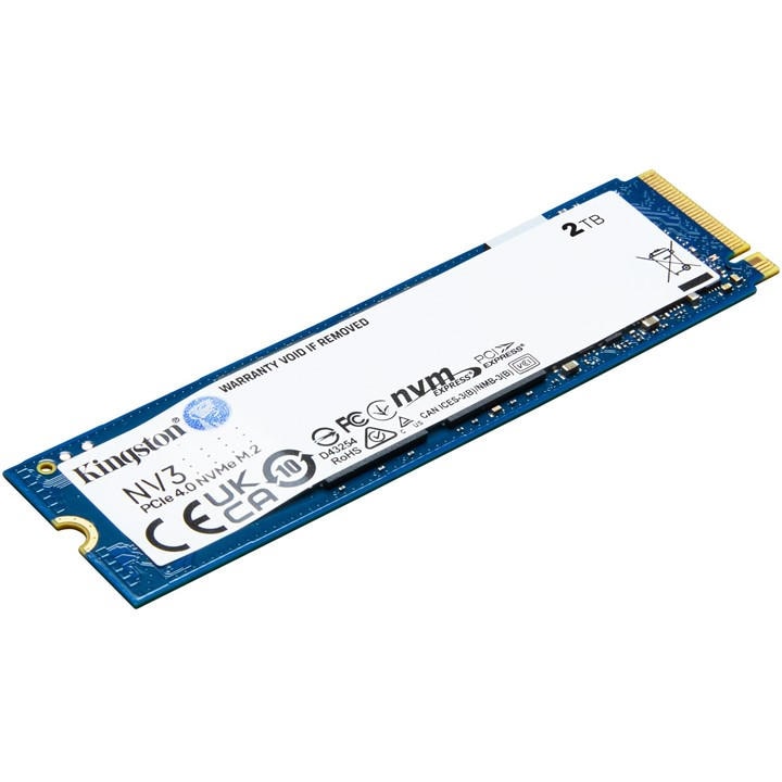 Kingston Technology  Black 2Tb Ssd - 2000G Nv3 M.2 2280 Nvme, Sports Direct