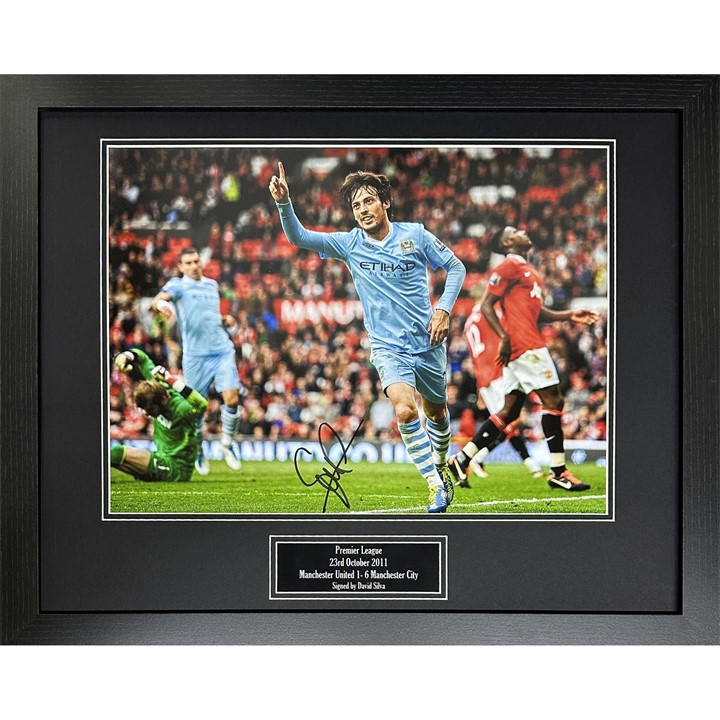 Manchester City    David Silva Signed & Framed  Photog, Football by AllStarSignings Ltd, Sports Direct