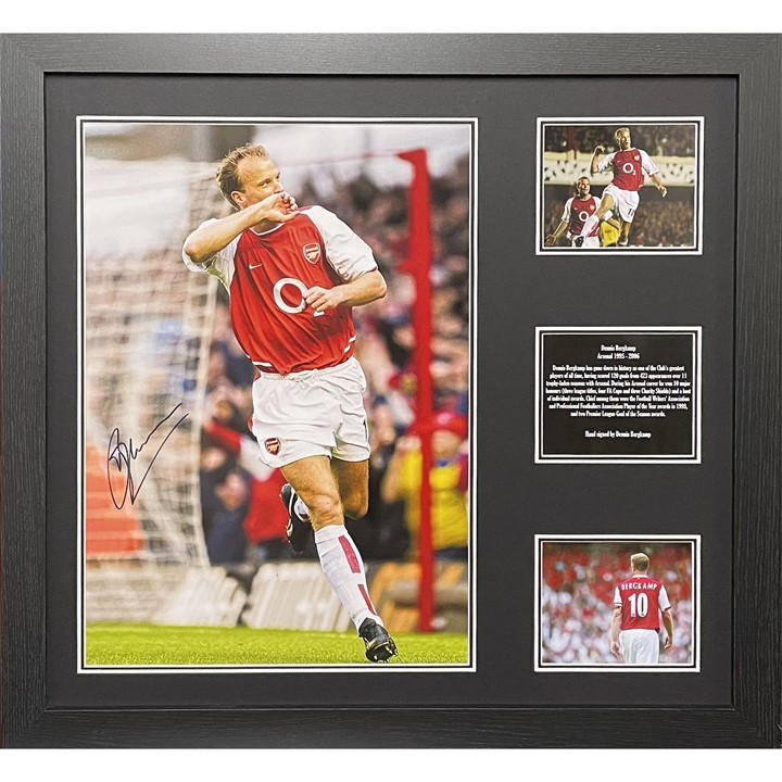 Arsenal    Dennis Bergkamp Signed & Framed  Photograph, Football by AllStarSignings Ltd, Sports Direct