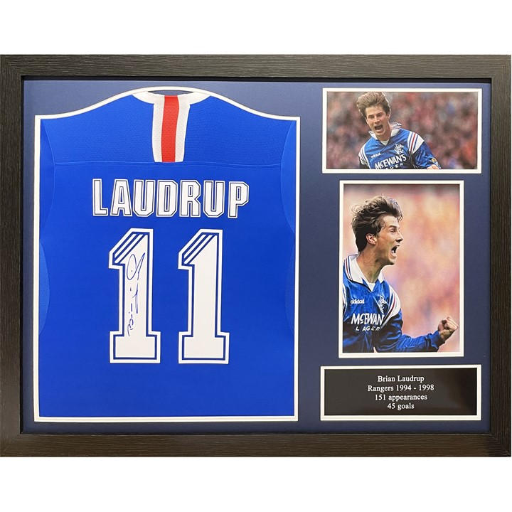 Glasgow Rangers    Brian Laudrup Signed & Framed  Shir, Football by AllStarSignings Ltd, Sports Direct