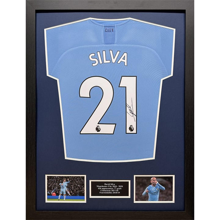 Manchester City    David Silva Signed & Framed  2019/2, Football by AllStarSignings Ltd, Sports Direct