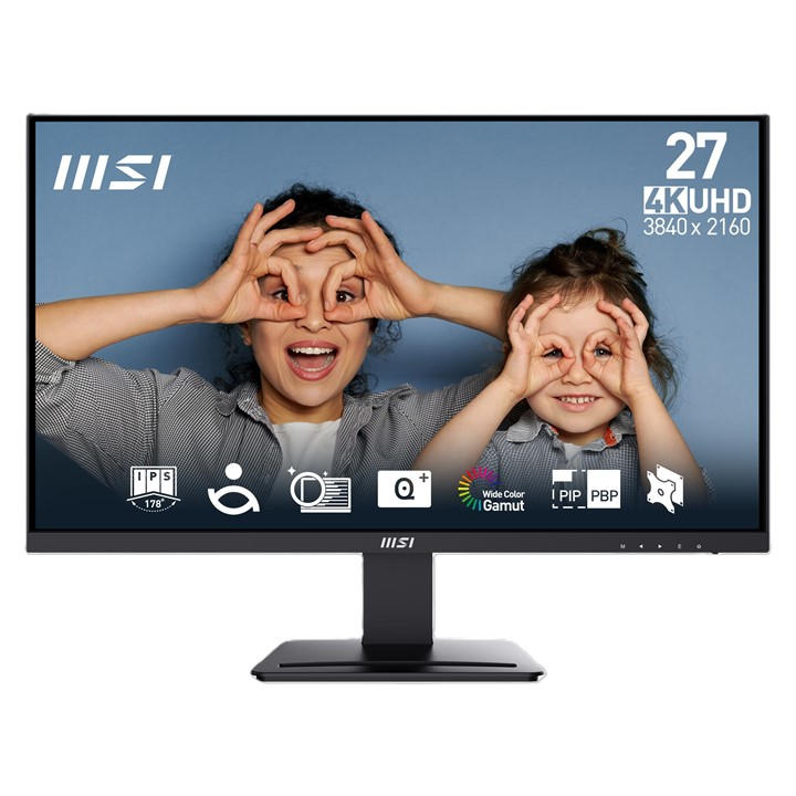Msi  Black Pro Mp273u 27 Inch 3840X2160 Uhd 60Hz Monitor, Sports Direct