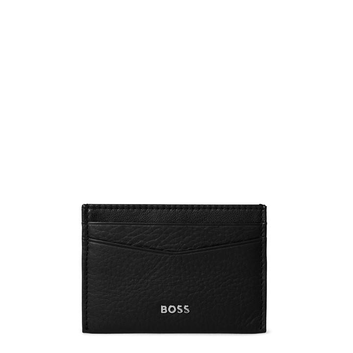 Boss Men's Black Crosstown Premium Leather Card Holder, Sports Direct