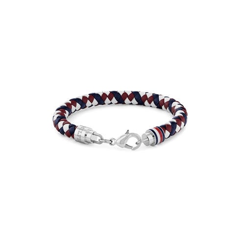 Tommy Hilfiger - Mens Braided Leather Bracelet
