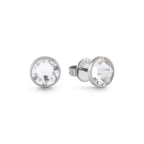 Guess - Guess 8mm White Cz Stud Earrings