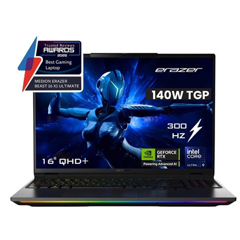Medion - Medion Erazer Beast 16 X1 Ultimate RTX 5090 16 Inch Laptop - Intel Core Ultra 9 290HX 64GB 2TB SSD