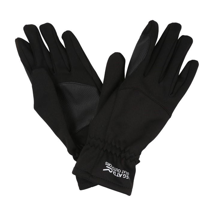 Regatta  Black Softshell Glove Iii in Size L, Sports Direct