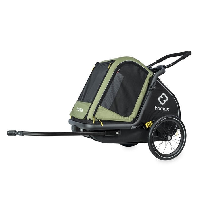 Hamax  Green Pluto Dog Trailer Medium in Size M, Sports Direct
