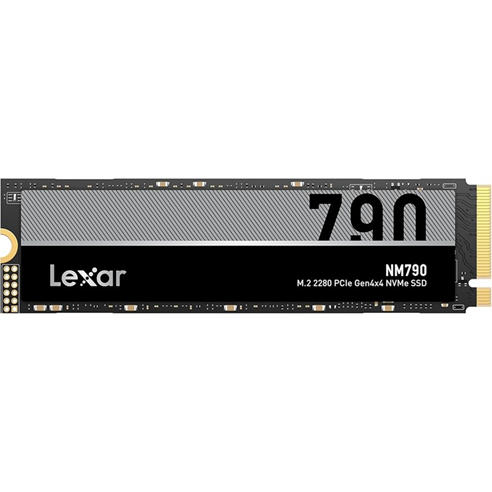 Lexar - NM790 1TB Internal SSD M.2 2280 PCIe Gen4x4 NVMe 1.4 Up to 7400MB/s Read Up to 6500MB/s Write