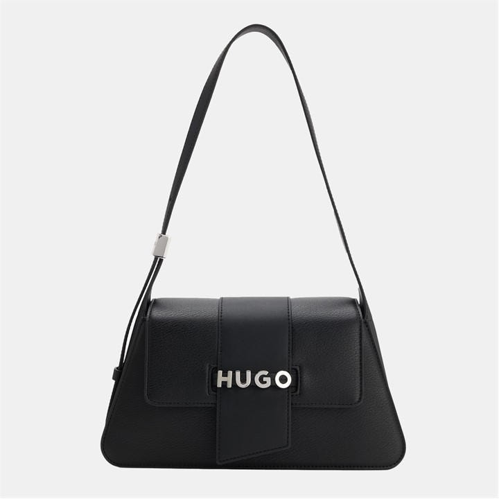 Hugo Women's Black Mel 2.0 Red Shoulder Bag, Sports Direct
