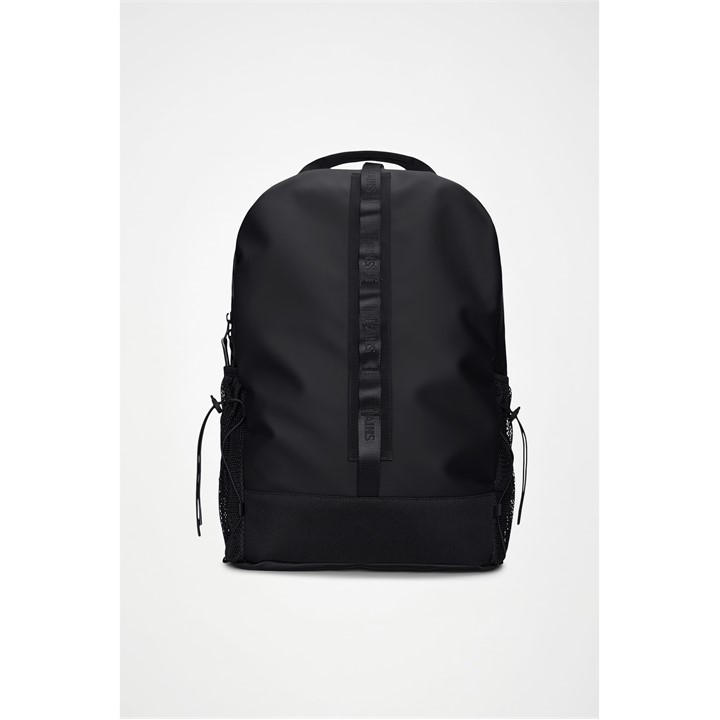 Rains  Black Trail Clip Front Backpack 27 L, Sports Direct
