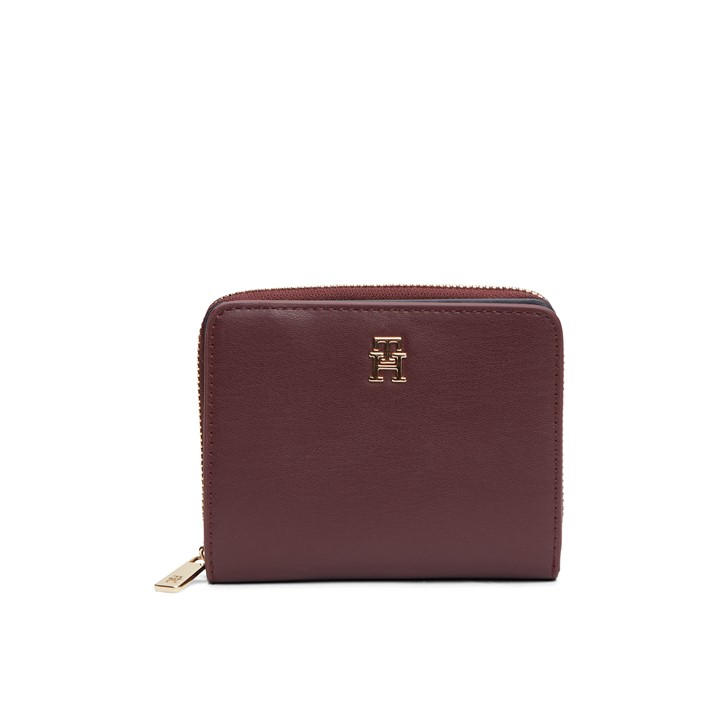 Tommy Hilfiger Women's Red Icon Medium Zip Around Purse, Sports Direct
