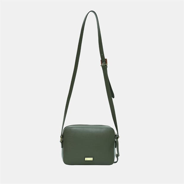 Khaki - Biba - Leather Rachel Cross Body Bag