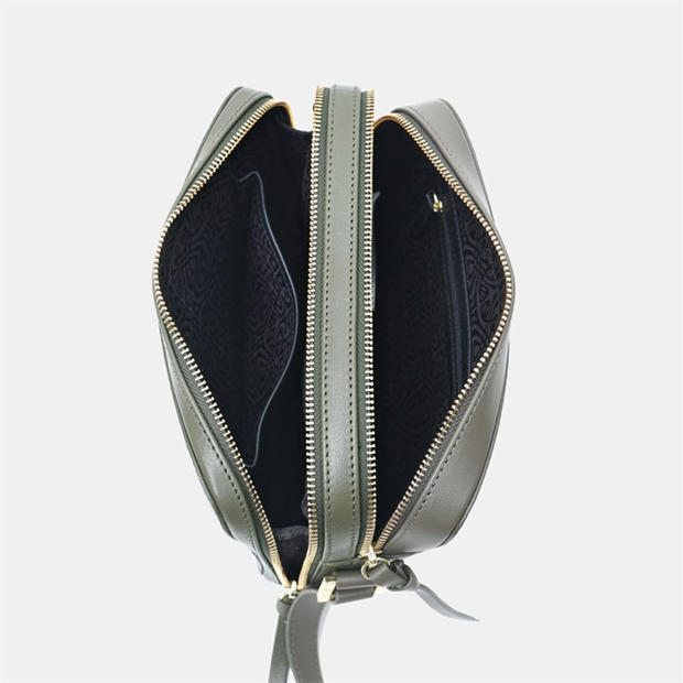 Khaki - Biba - Leather Rachel Cross Body Bag
