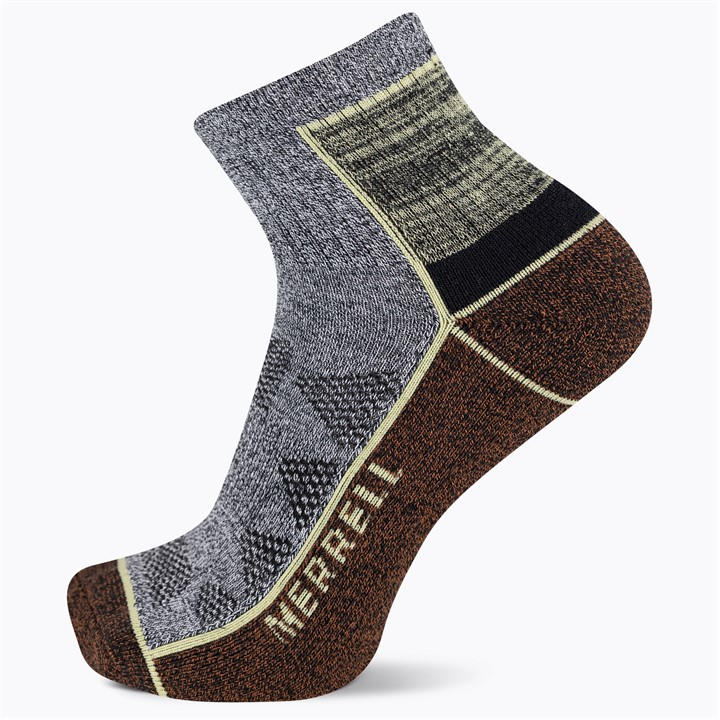 Merrell Men's Brown Hiking Quarter Walking Socks in Size 7 - 11, Sports Direct