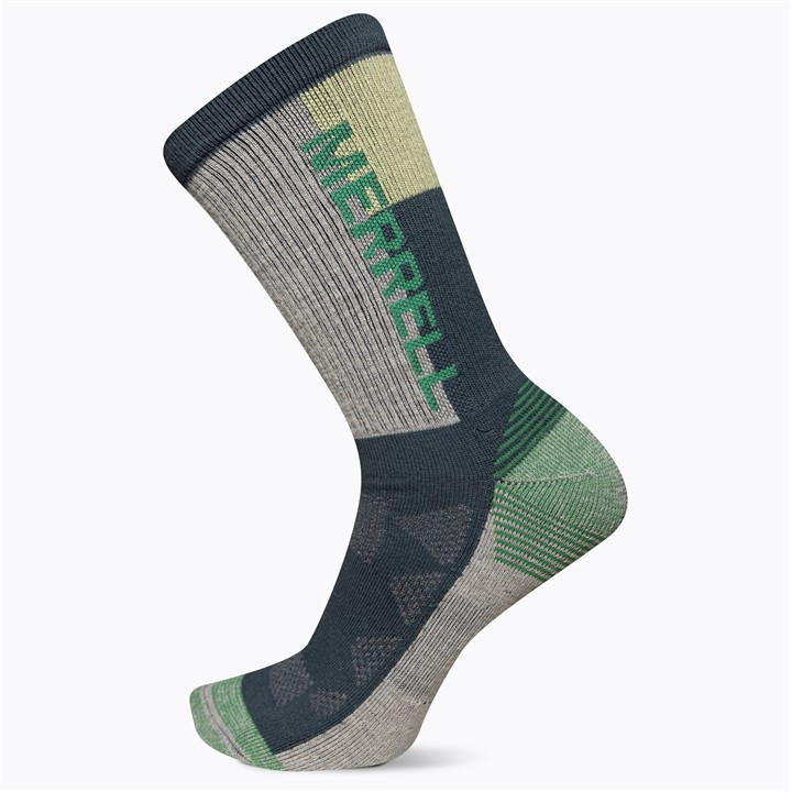 Merrell Men's Blue Moab Hiking Crew Walking Sock in Size 7 - 11, Sports Direct