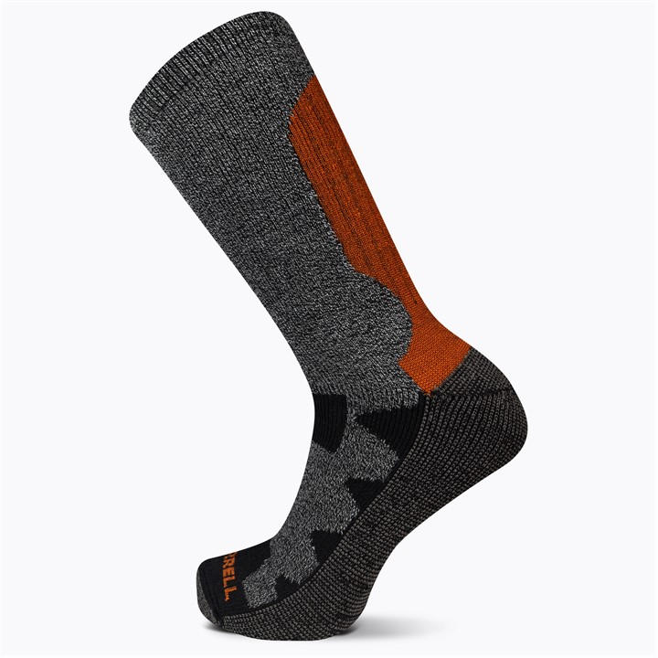 Merrell Men's Black Moab Thermal Crew Walking Sock in Size 4 -8, Sports Direct