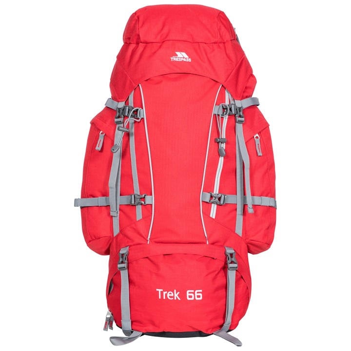 Trespass  Red  Trek Rucksack Backpack, Sports Direct