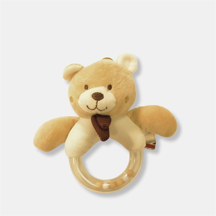 Cute And Co  Kids Beige Cute & Co Baby Bear Bead Rattle, Sports Direct