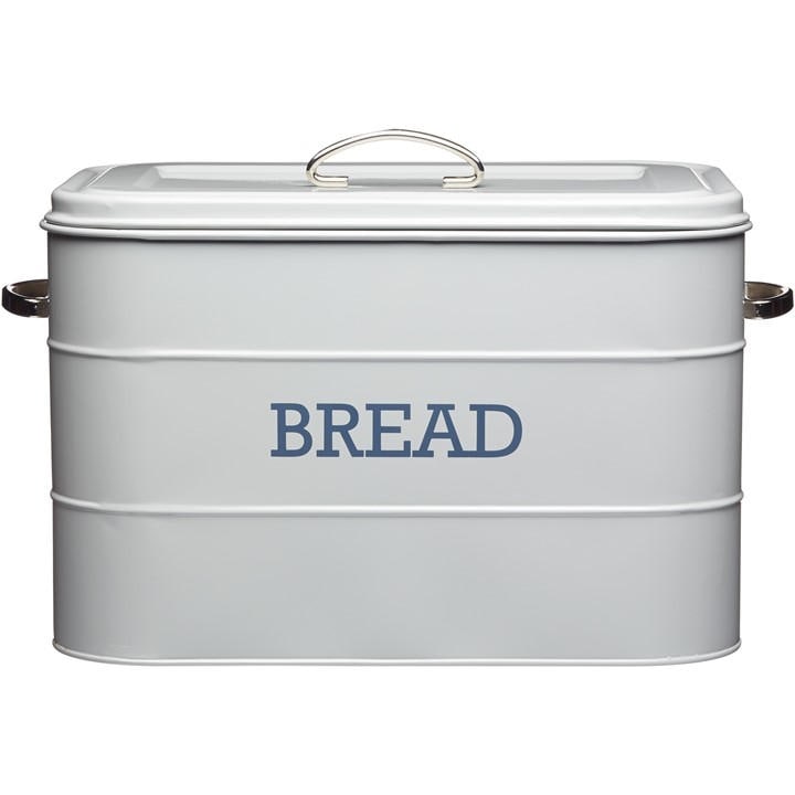 Kitchencraft  Grey Living Nostalgia French Bread Bin in Size 22x25.5cm, Sports Direct