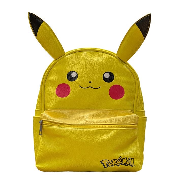 Character  Yellow 3D Zip Backpack, Sports Direct
