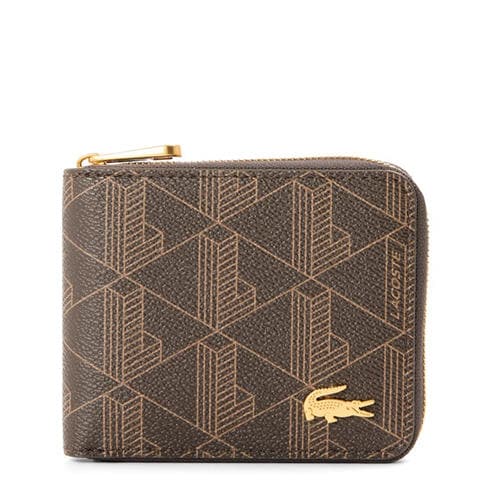 Lacoste - Men's Mono Leather Billfold Wallet