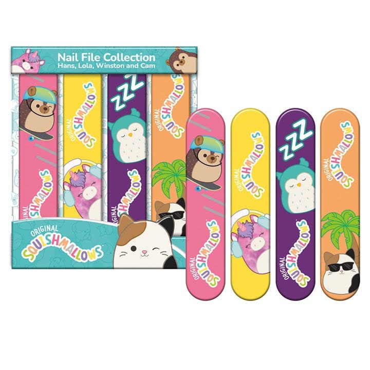 Squishmallows Girls None Set Of Four Nail Files, Sports Direct