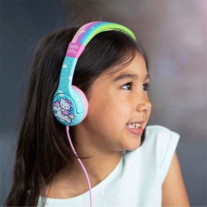 Otl Technologies  None Hello Kitty Rainbow Unicorn Kids Wired Headphones, Sports Direct