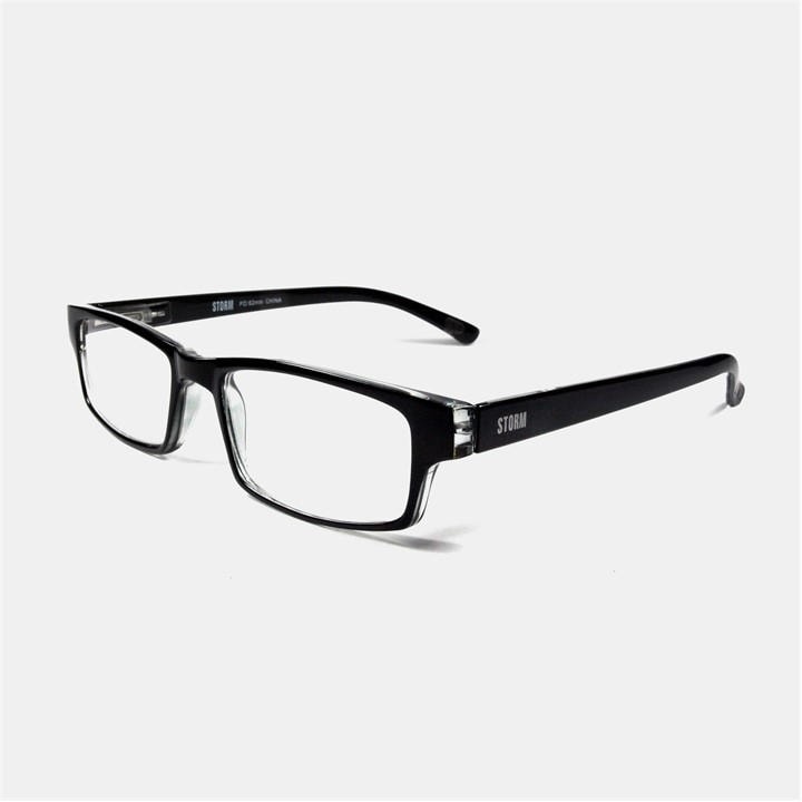 Storm  Black Rectangle Ready Reader Reading Glasses in Size 2, Sports Direct