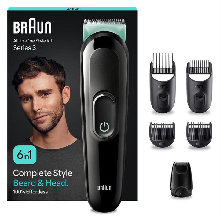 Braun Men's Black 6In1 Trimmer, Sports Direct