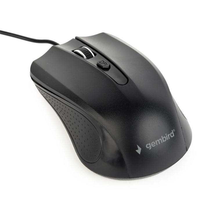Gembird  Black Wired Usb Optical Pc Computer Mouse, Sports Direct