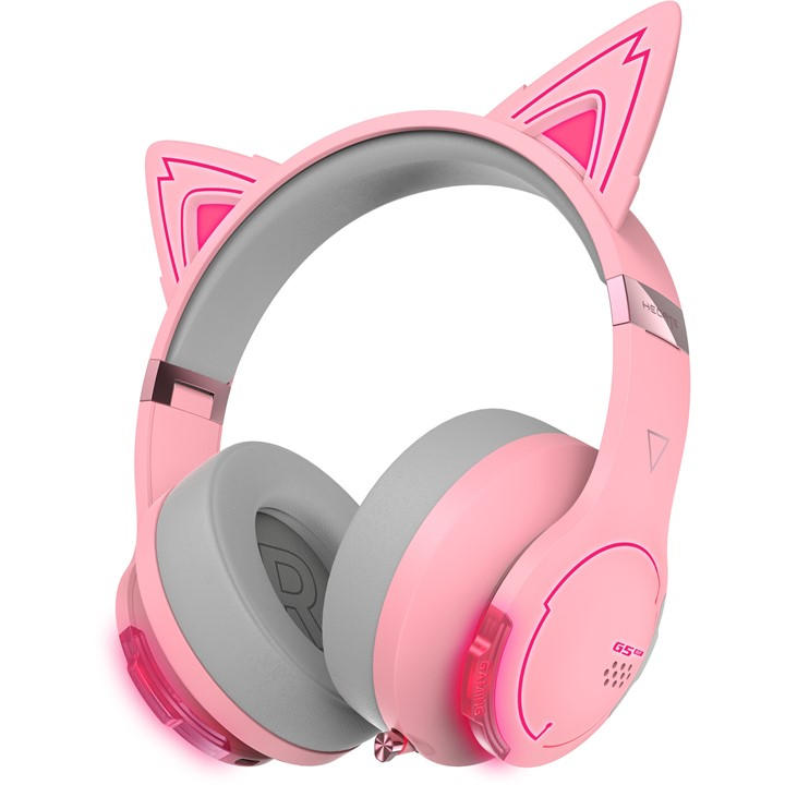 Edifier  Pink G5bt Cat Bluetooth Gaming Headset, Sports Direct