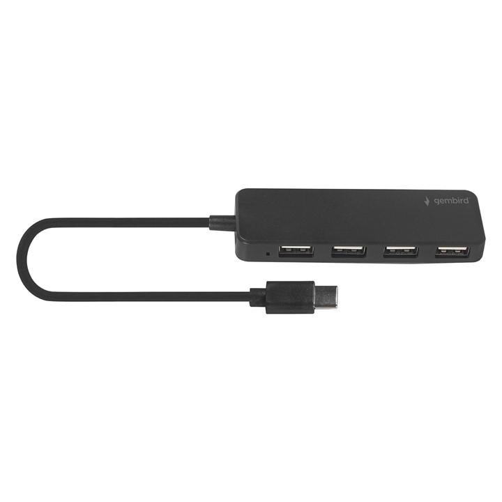 Gembird  Black Type C To 4-Port Usb Pc Computer Hub, Sports Direct