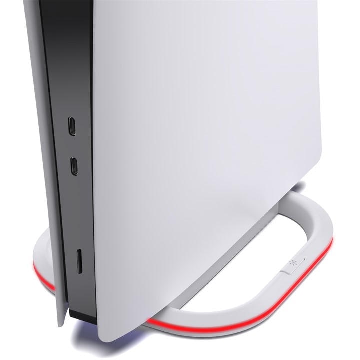 Subsonic  White Rgb Vertical Stand For Playstation 5 Ps5, Sports Direct