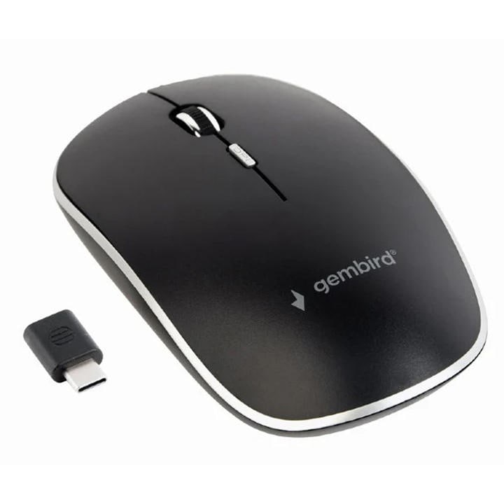 Gembird Black Type-C Wireless Optical Pc Computer Mouse, Sports Direct
