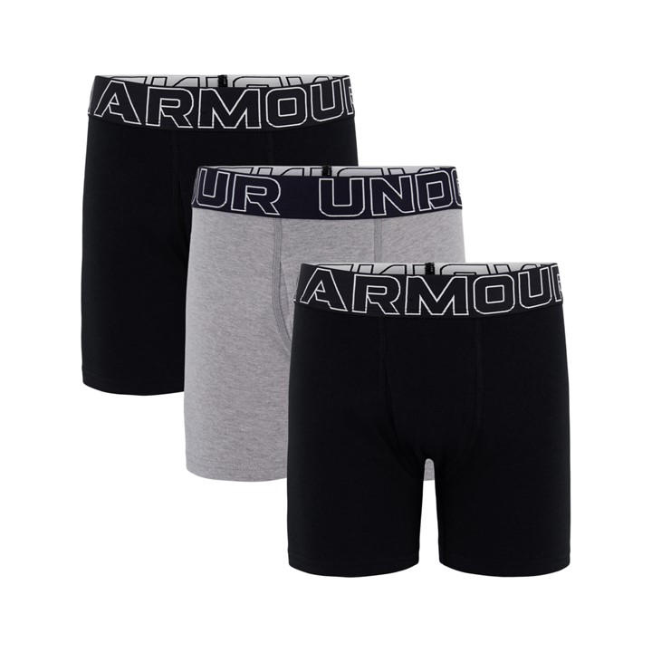 Under Armour Boys  3Pk Cotton Boxers  in Size 11 - 12 Years, Sports Direct