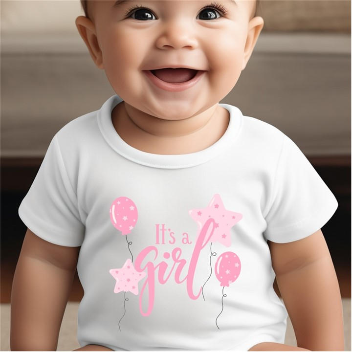 Scotland   Kids  Its A Girl Baby Vest 7224-Bbyvest, Football by Aye Do Gifts in Size C3 - C7, Sports Direct