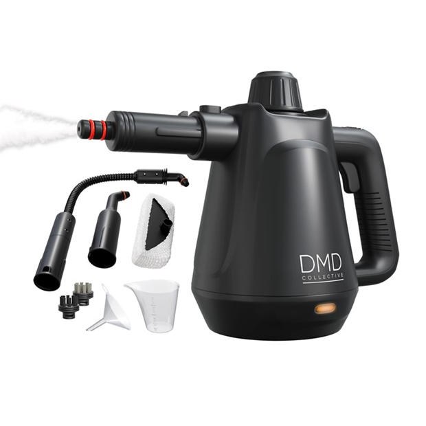 DMD Collective | 9-Piece Handheld Steam Cleaner Kit | Black