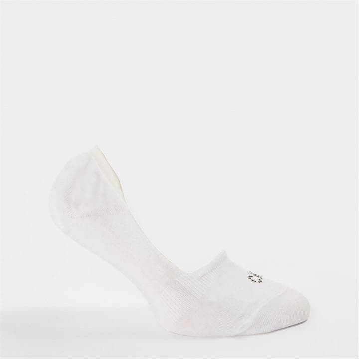 Calvin Klein Women's White Liner Invisible Socks in Size 4 -8, Sports Direct