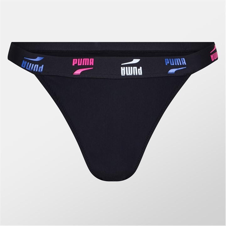 Puma Women's Black Tanga Brief in Size 10, Sports Direct