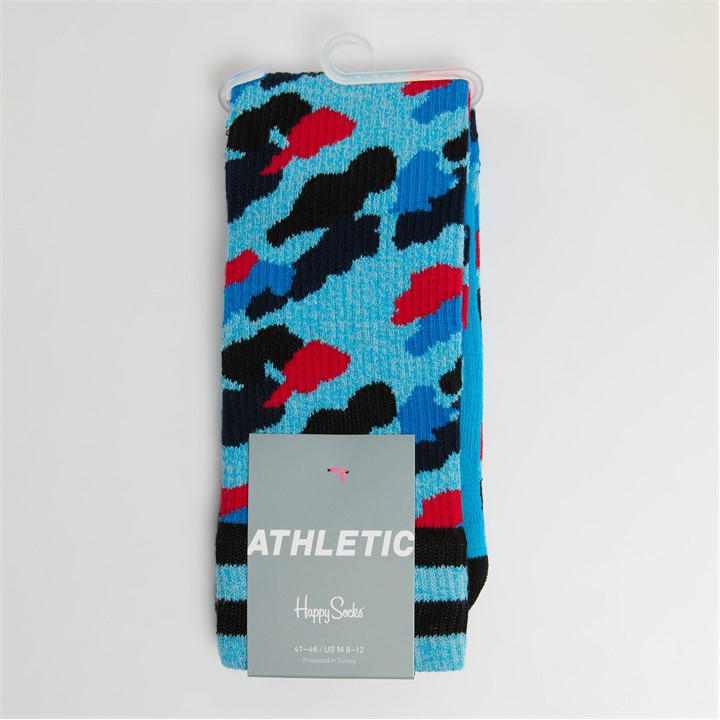 Happy Socks  Blue Athletic Pop in Size 4 -8, Sports Direct