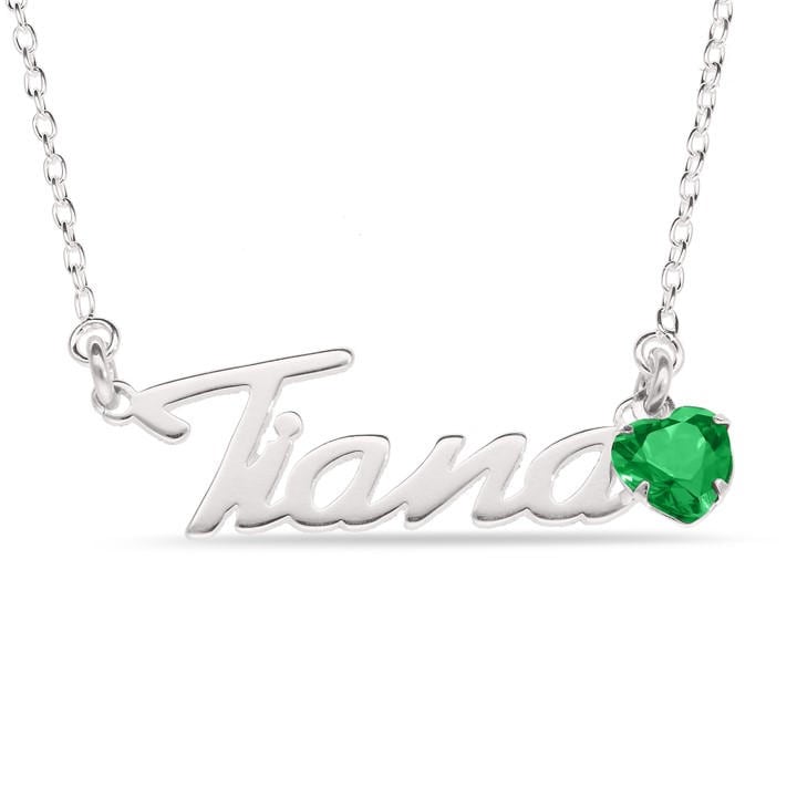 Be You Women's Silver Sterling May Cz Birthstone Pendant, Sports Direct