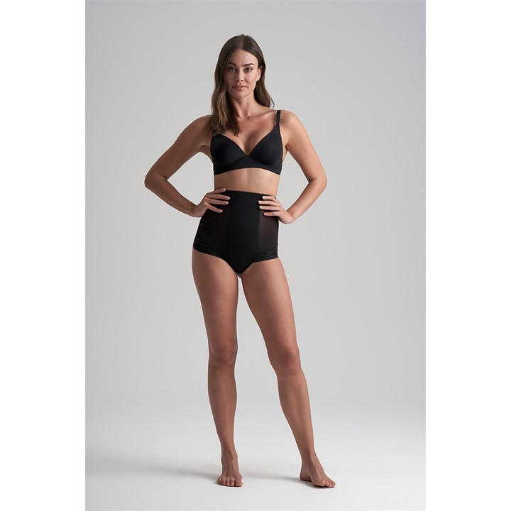 Bye Bra Women's Black Heavyweight Thong Shapewear
