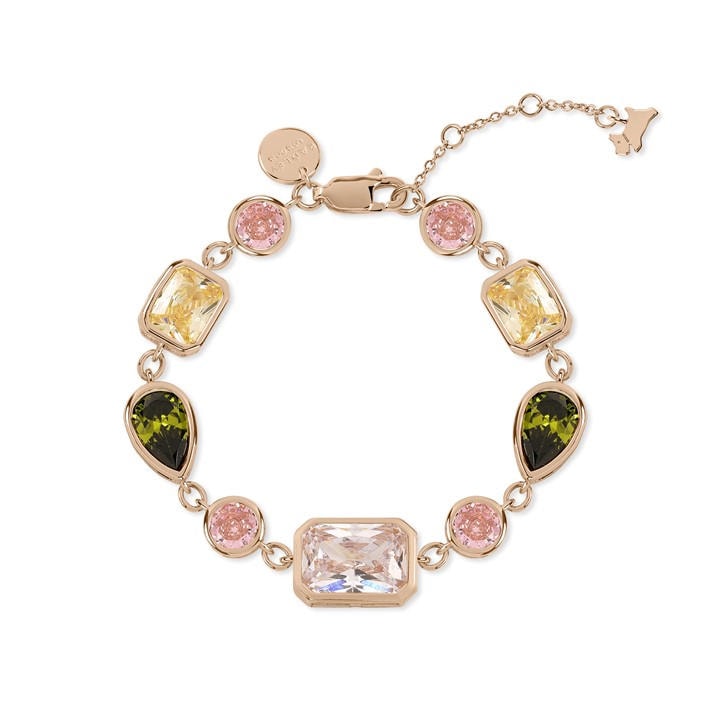 Radley Women's Gold 18Ct Rose Plated Czech Stone Bracelet, Sports Direct