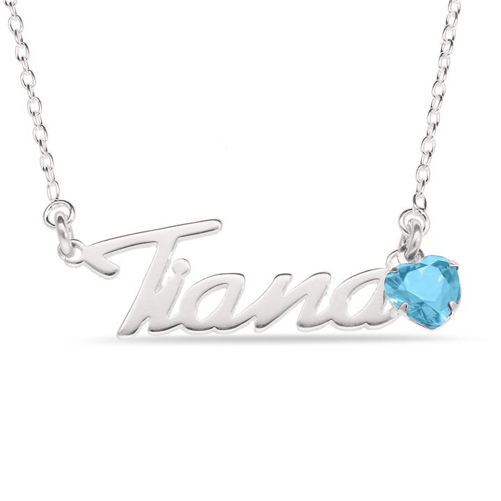 Be You Women's Silver Sterling December Cz Birthstone Pendant, Sports Direct