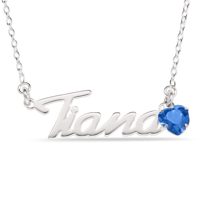 Be You Women's Silver Sterling September Cz Birthstone Pendant, Sports Direct