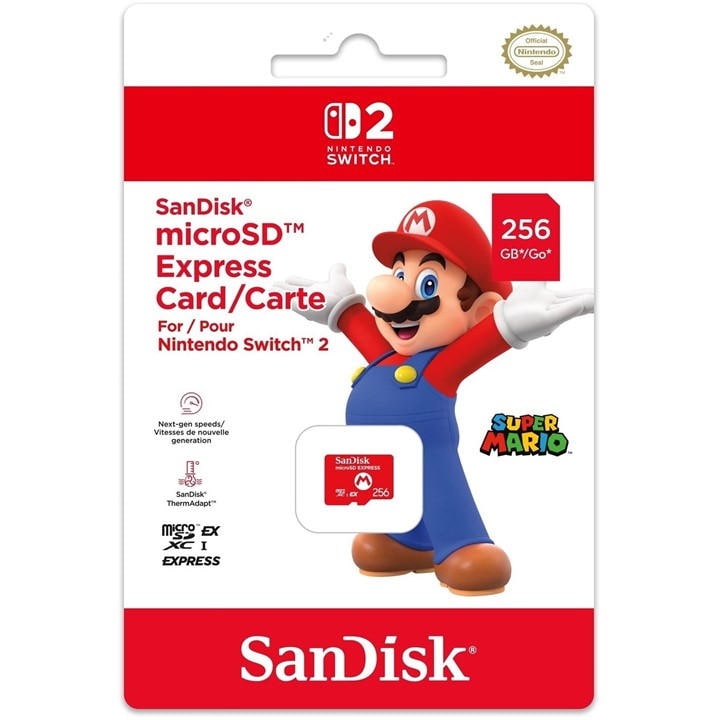 Photos - Memory Card SanDisk Nintendo NS2  microSD Express Card for Switch 2 - Red 