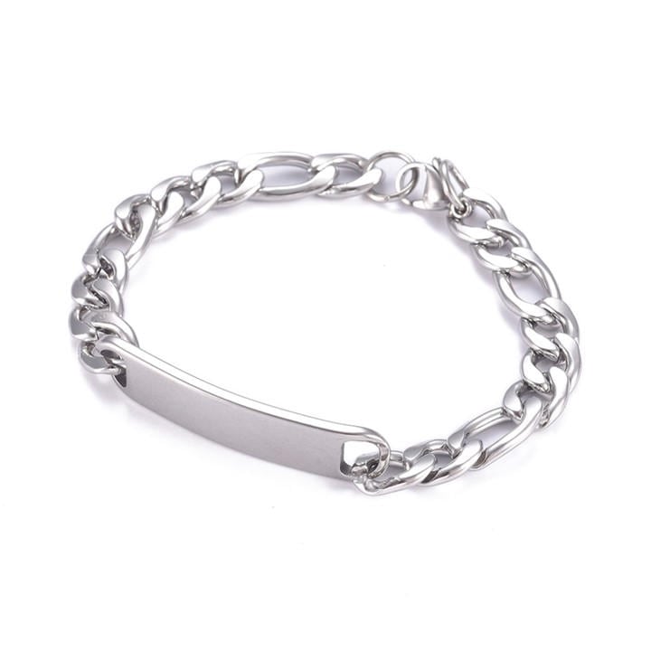 Aye Do Gifts Men's Silver Chunky Id Bracelet, Sports Direct