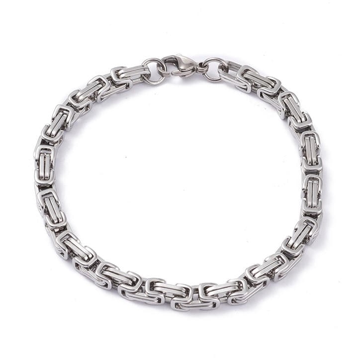 Aye Do Gifts Men's Silver Aztec Chain Bracelet, Sports Direct